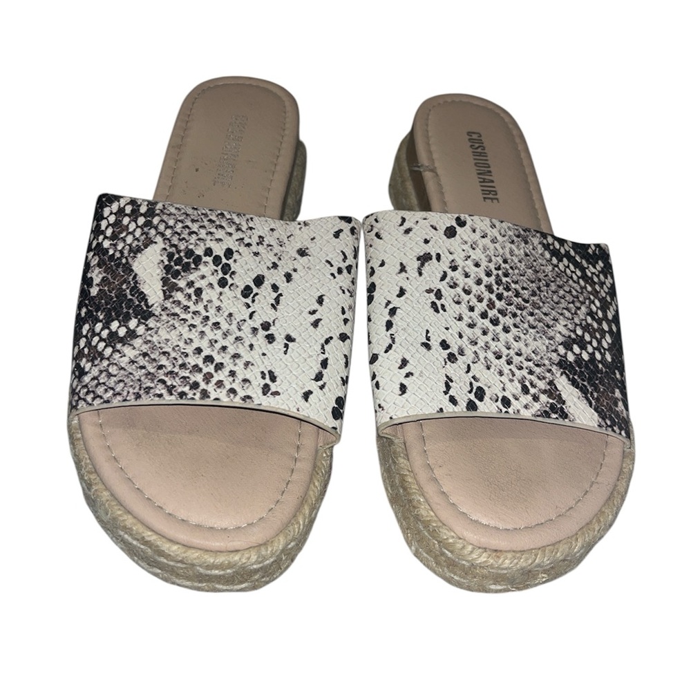 Cushionaire Women's Snakeskin Espadrille Slides